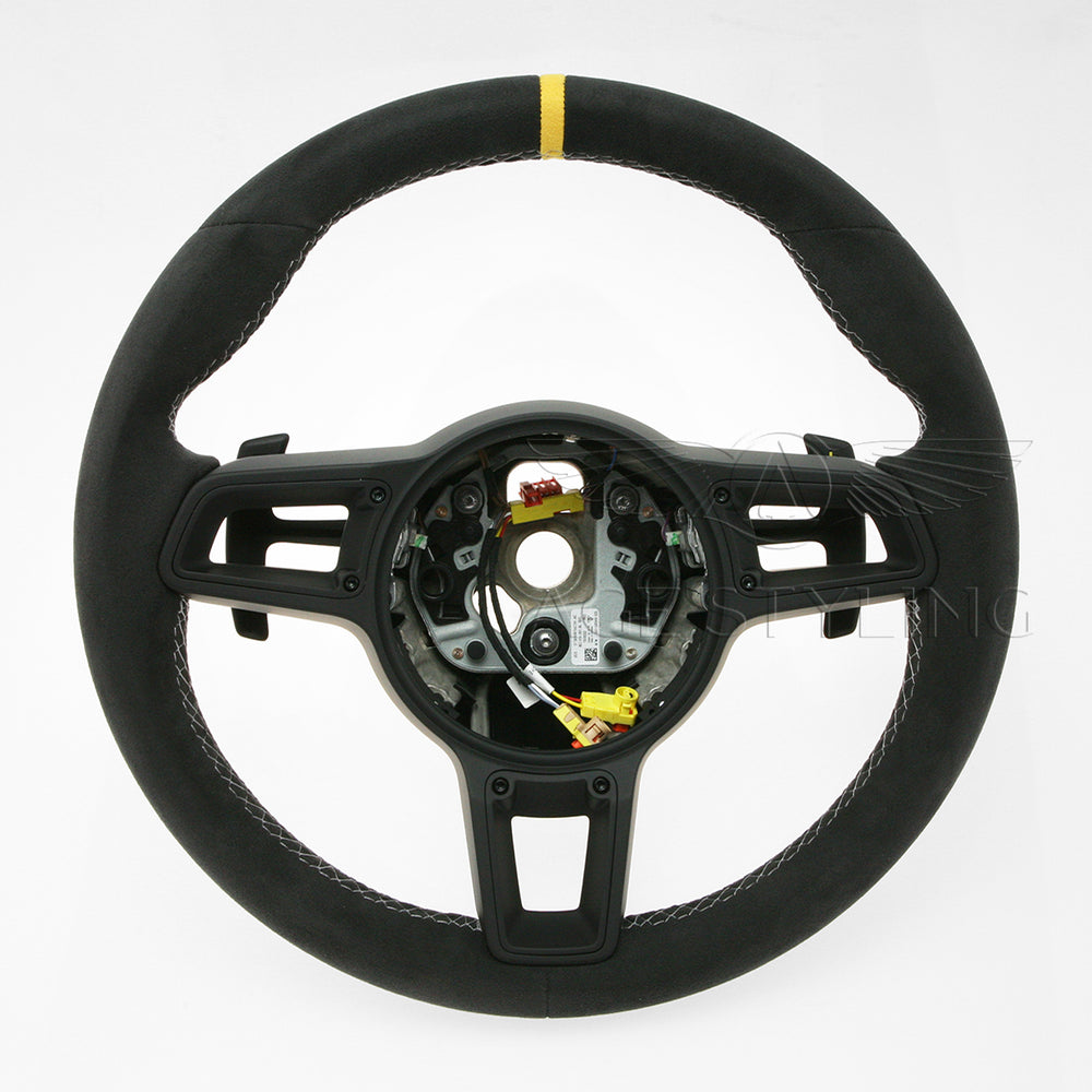 17-23 Porsche Boxster 718 Cayman GT4 RS Race-Tex Suede Alcantara Steering Wheel # 9GT-419-091-BL-QV0