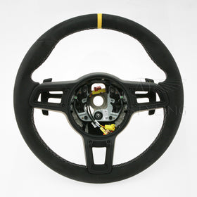 17-24 Porsche Boxster 718 Cayman GT4 RS Race-Tex Suede Alcantara Steering Wheel # 9GT-419-091-BL-QV0