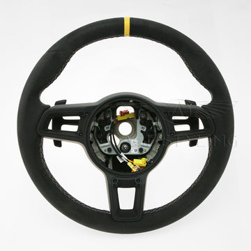 17-24 Porsche Boxster 718 Cayman GT4 RS Race-Tex Suede Alcantara Steering Wheel # 9GT-419-091-BL-QV0
