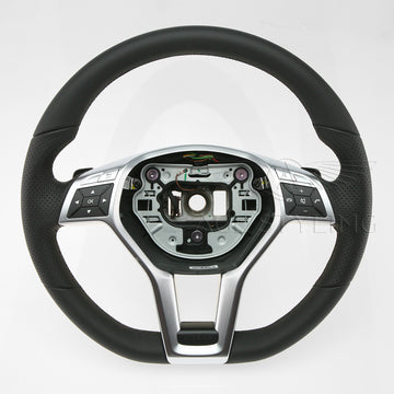 13-15 Mercedes-Benz CLS550 E250 E350 E400 E550 Flat Bottom Steering Wheel # 172-460-43-03-9E38