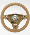 03-10 Porsche Cayenne Sand Beige Leather Steering Wheel # 7L5-419-091-AT-4P8
