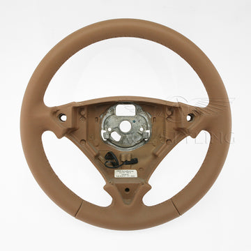 00-10 Porsche Cayenne Havana Leather Heated Steering Wheel # 7L5-419-091-AT-6Q2