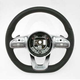 19-23 Mercedes-Benz C300 C43 AMG C63 AMG CLS450 CLS53 AMG G550 A220 Flat Bottom Steering Wheel # 000-460-84-02-9E38