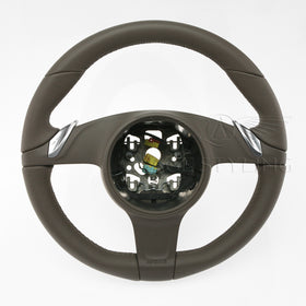 11-16 Porsche Cayenne Steering Wheel Umbra Gray Leather # 7PP-419-091-CG-DE1