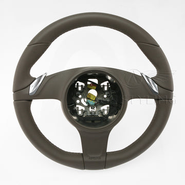 11-16 Porsche Cayenne Steering Wheel Umbra Gray Leather # 7PP-419-091-CG-DE1