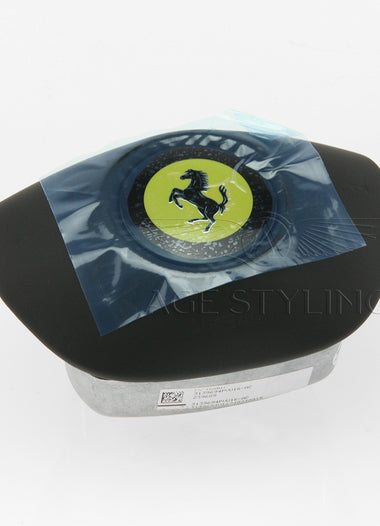 18-24 Ferrari Driver Airbag 812 Superfast F8 GTC4 Lusso Portofino Black Leather # 73453400