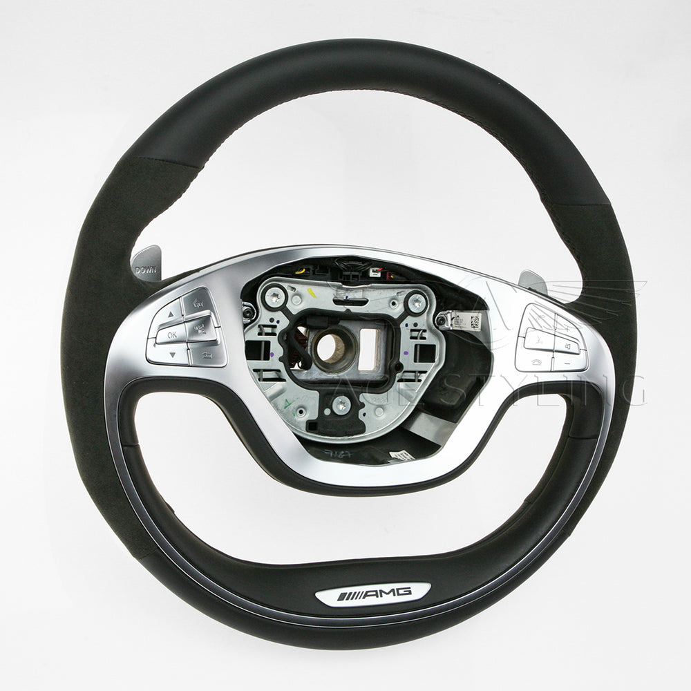 14-17 Mercedes-Benz S550 S600 S63 S65 AMG Steering Wheel # 222-460-29-03-9G60