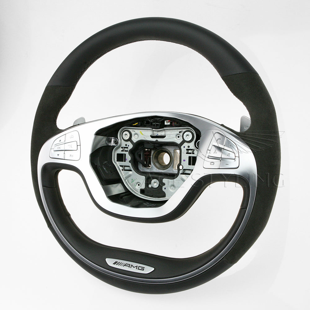 14-17 Mercedes-Benz S550 S600 S63 S65 AMG Steering Wheel # 222-460-29-03-9G60