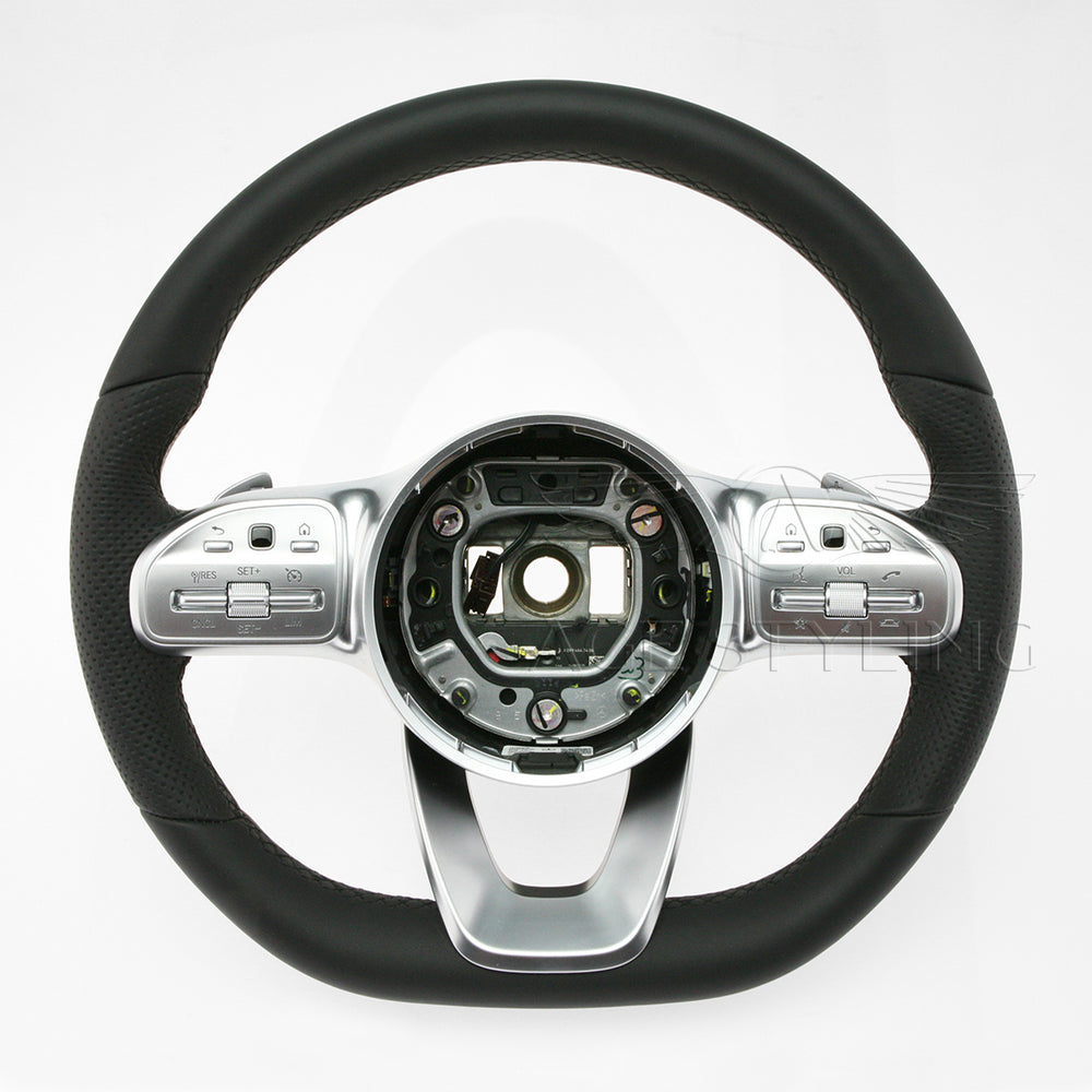 19-23 Mercedes-Benz A220 A35 GLE350 GLE450 GLE580 GLS450 Flat Bottom Steering Wheel # 000-460-91-02-9E38