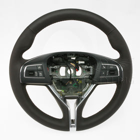 13-19 Maserati Ghibli M157 Quattroporte VI M156 Brown Leather open-pore light oak wood Steering Wheel # 670047837