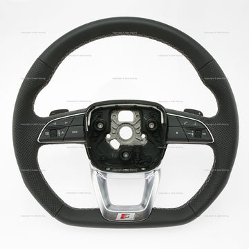 22-24 Audi Q7 Q8 S-Line Flat Bottom Steering Wheel # 4M8-419-091-AC-QQT