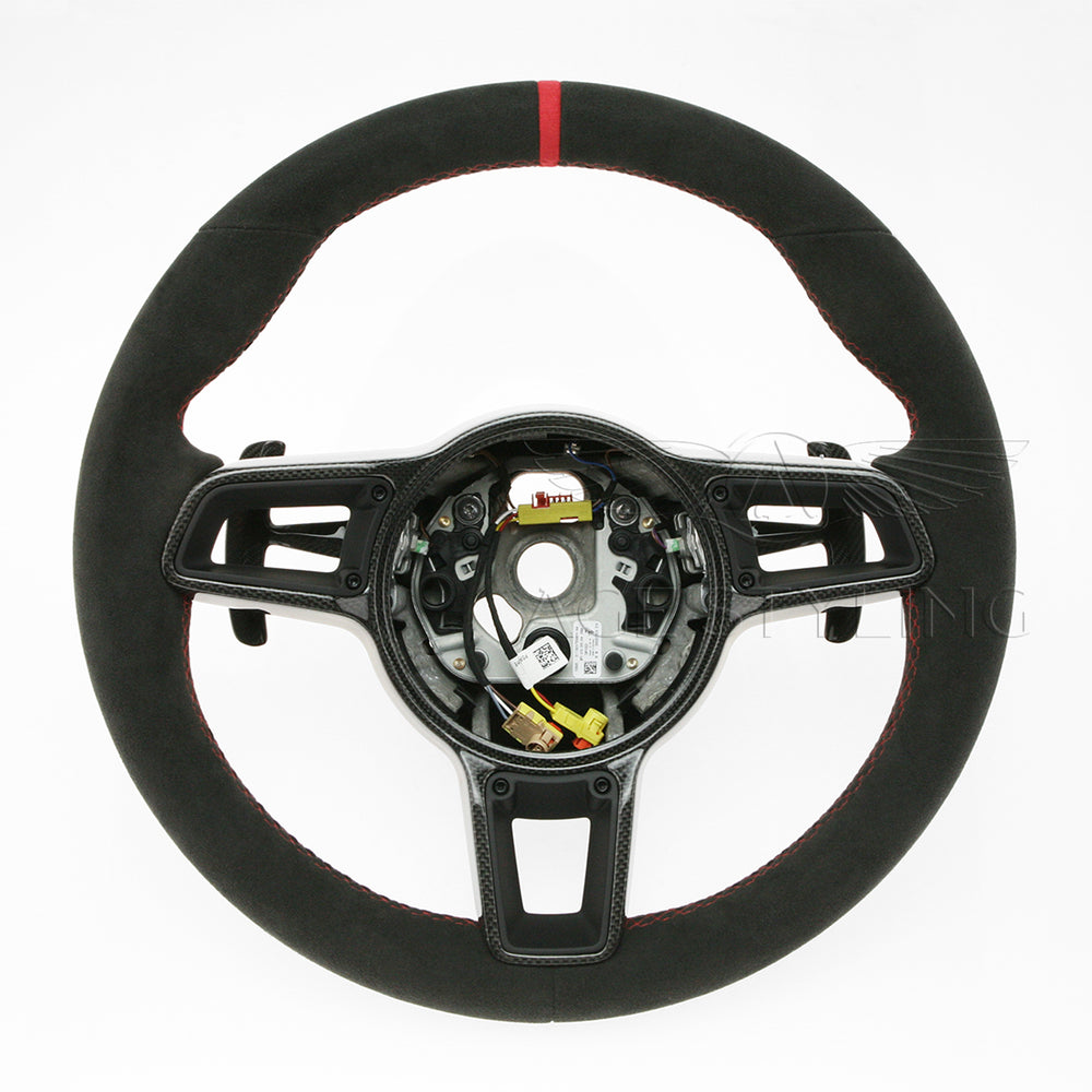 17-19 Porsche GT2 RS GT3 RS Suede Alcantara Steering Wheel # 9P1-419-091-HE-RBV