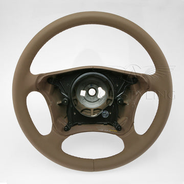 00-03 Mercedes-Benz CLK320 CLK 430 E32 E430 E55 Steering Wheel Java Leather # 210-460-02-03-8H84