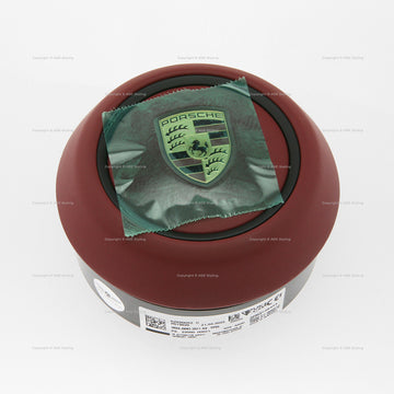 20-24 Porsche 911 992 Driver Airbag Bordeaux Red Leather # 992-880-201-M-TRS, 992 880 201 M TRS, 992880201MTRS, 992-880-201-R-TRS, 992 880 201 R TRS, 992880201RTRS