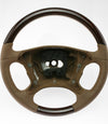 06-09 Mercedes-Benz E320 E350 E550 E63 CLS550 Walnut Wood Brown Leather Steering Wheel # 219-460-39-03-8N14