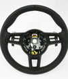 17-19 Porsche GT2 RS GT3 RS PDK Steering Wheel Black Leather Platinum Gey Guards # 9P1-419-091-GE-DRN