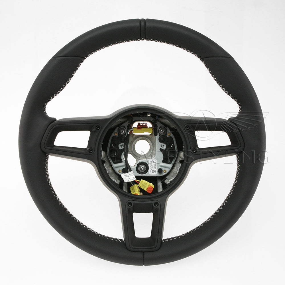 17-19 Porsche GT2 RS GT3 RS Black Leather Steering Wheel # 9P1-419-091-MP-DRN