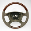 05-09 Mercedes-Benz CLK320 CLK350 CLK500 CLK55 CLK63 AMG Walnut Wood Gray Leather Steering Wheel # 219-460-52-03-8L00