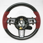 17-19 Porsche 911 Cayman Boxster PDK Lenkrad Carbonfaser Bordeauxrot Leder # 9P1-419-091-CUS-TOM
