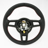 17-19 Porsche GT2 RS GT3 RS Black Leather Steering Wheel Red Guards # 9P1-419-091-GG-DRO