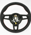 17-19 Porsche GT2 RS GT3 RS Black Leather Steering Wheel Red Guards # 9P1-419-091-GG-DRO