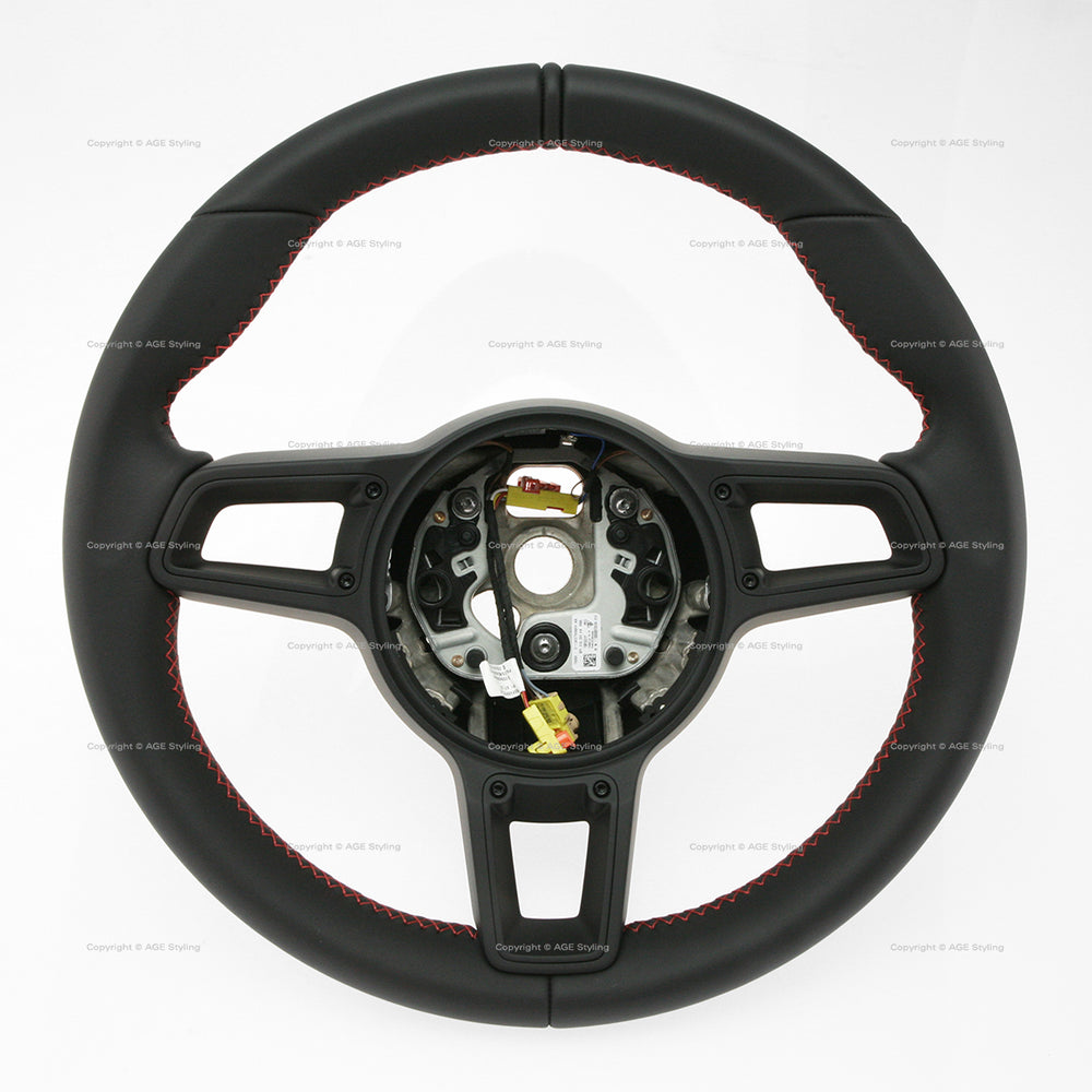 17-19 Porsche GT2 RS GT3 RS Black Leather Steering Wheel # 9P1-419-091-GG-DRO