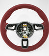 17-24 Porsche Boxster Cayman 911 Steering Wheel Bordeaux Red # 9P1-419-091-LJ-OG6