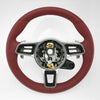 17-24 Porsche Cayman 718 Boxster 911 PDK Steering Wheel Bordeaux Red Leather # 9P1-419-091-EH-OG6