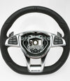 15-18 Mercedes-Benz C300 C350e C400 C43 C63 AMG Flat Bottom Steering Wheel # 205-460-26-03-9E38