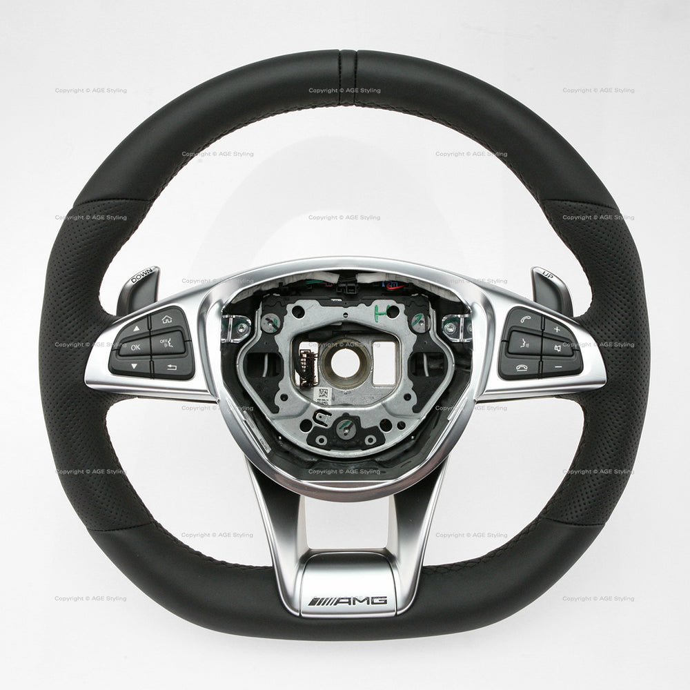 16-19 Mercedes-Benz AMG GT AMG GTC AMG GTR AMG GTS Flat Bottom Steering Wheel # 190-460-02-03-9E38