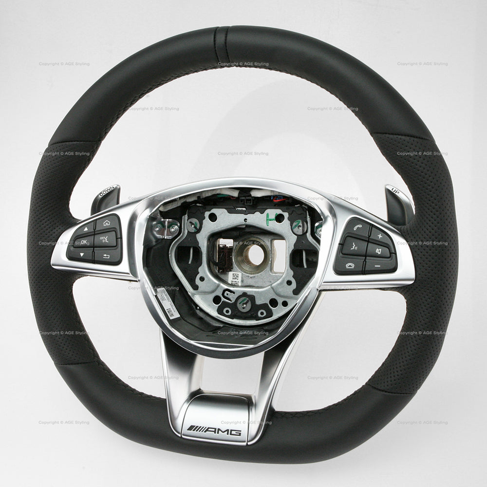 16-19 Mercedes-Benz AMG GT AMG GTC AMG GTR AMG GTS Flat Bottom Steering Wheel # 190-460-02-03-9E38