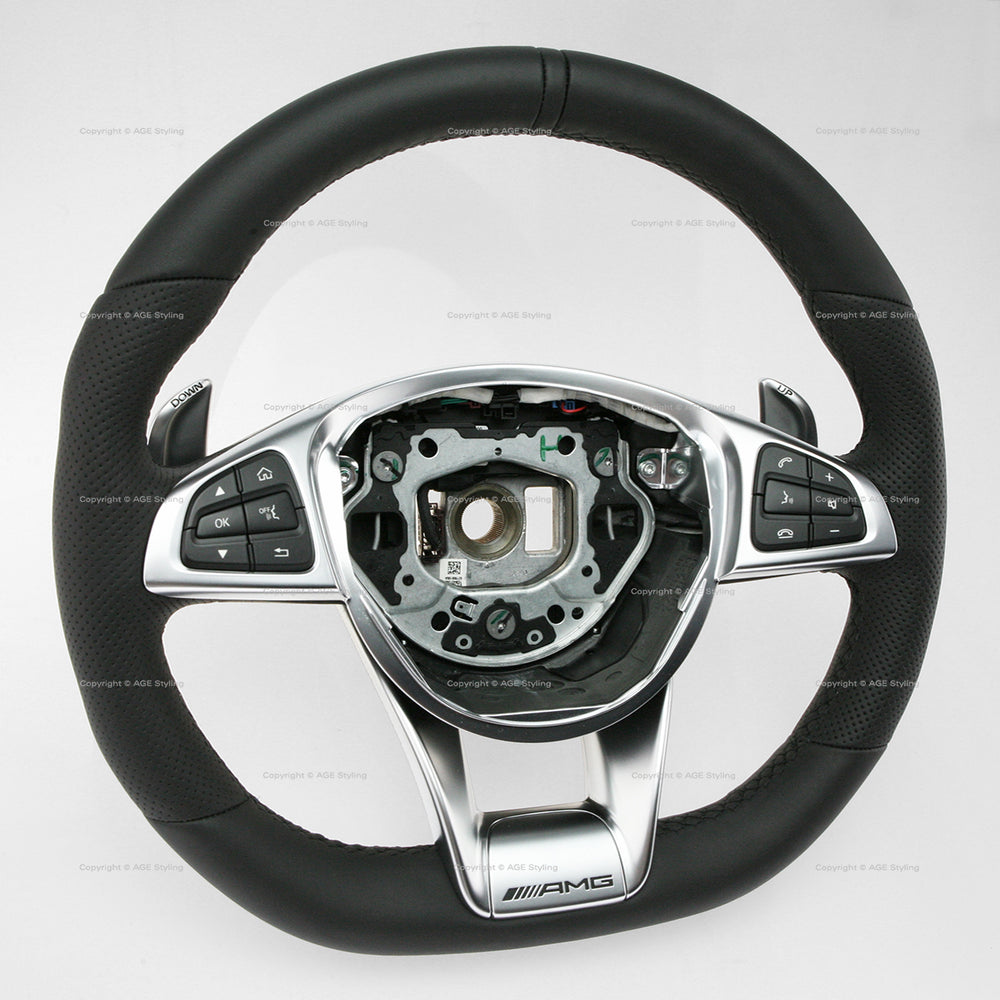 16-19 Mercedes-Benz AMG GT AMG GTC AMG GTR AMG GTS Flat Bottom Steering Wheel # 190-460-02-03-9E38