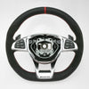 00-18 Mercedes-Benz C300 C350e C400 C43 C63 AMG Flat Bottom Steering Wheel # 205-460-26-03-3D27