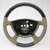 03-07 Mercedes-Benz E320 E550 E63 Birdseye Maple Wood Stone Gray Leather Steering Wheel # 211-460-05-03-8J09