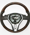 00-14 Mercedes-Benz E350 E400 Coupe Walnut Wood Steering Wheel # 218-460-39-03-8P18