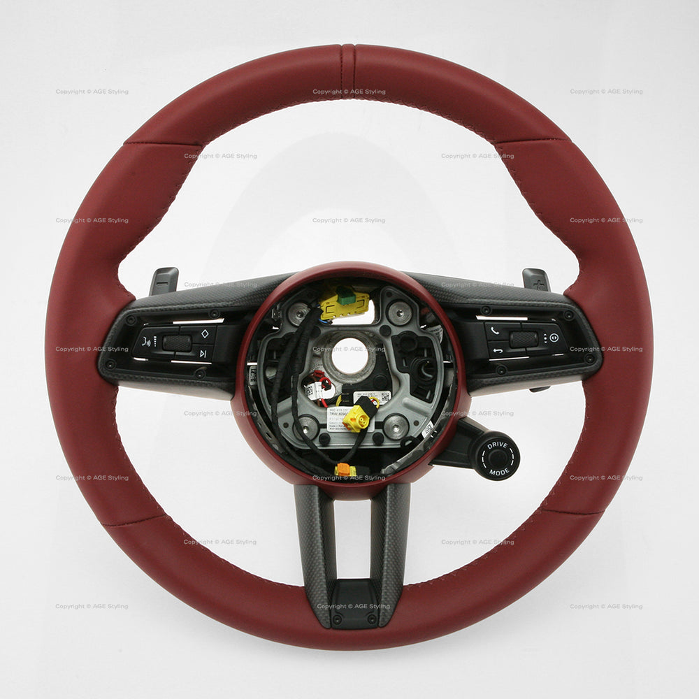 20-24 Porsche 911 GT-Style Steering wheel with Carbon Fiber Trim # 992-419-091-KR-OG6