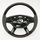 07-08 Mercedes-Benz CL550 CL600 CL63 CL65 Lenkrad in dunklem Holz, graues Leder # 221-460-04-03-7J14