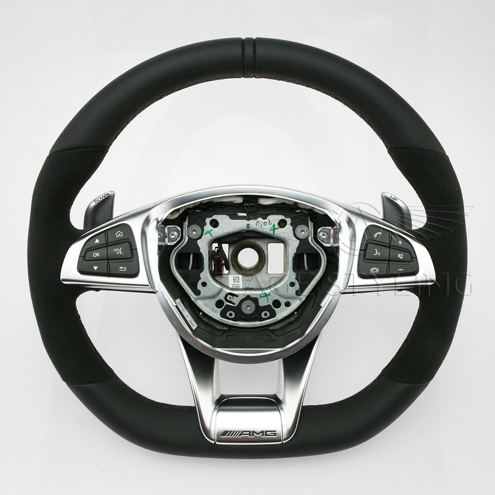 17-19 Mercedes-Benz GLC43 AMG GLC63 AMG Steering Wheel # 253-460-79-00-9E38