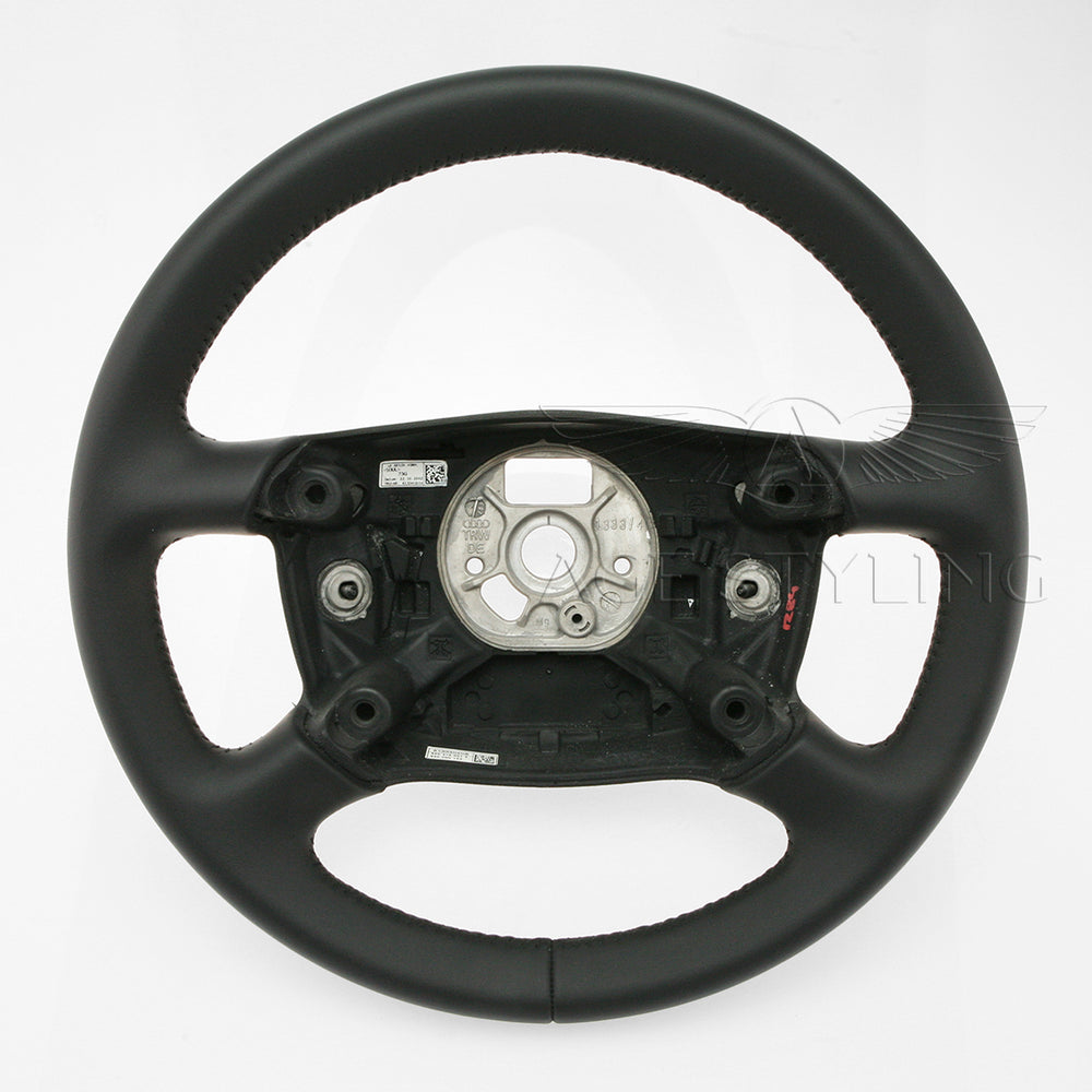 01-05 Audi A6 S6 A8 Allroad Quattro Steering Wheel Black Leather # 8Z0-419-091-BB-1KT