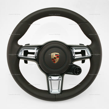 17-24 Porsche Cayman Boxster 911 PDK Steering Wheel w Airbag # 9P1-419-091-FG-6H6