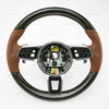 17-21 Porsche Panamera Walnut Wood Cohiba Brown Leather Steering Wheel # 971-419-091-RN-ON1