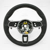 19-23 Porsche Cayenne PDK Multimedia Black Leather Steering Wheel # 9Y0-419-091-JS-A34