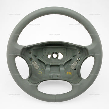 01-07 Mercedes-Benz C230 C280 C350 C55 Gray Leather Steering Wheel # 203-460-09-03-7F07