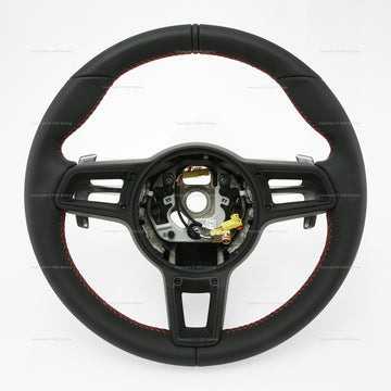 17-19 Porsche GT2 RS GT3 RS PDK Steering Wheel Black Leather # 9P1-419-091-MQ-DRO
