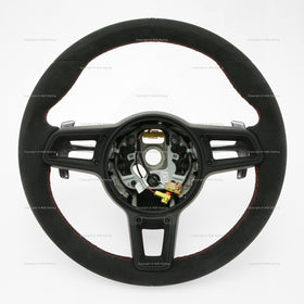 17-19 Porsche 911 GT3 Suede Alcantara Steering Wheel Red Guards # 9P1-419-091-GD-RBY