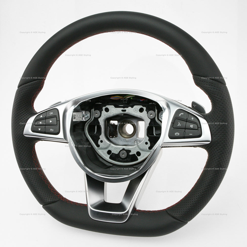 15-19 Mercedes-Benz CLS400 CLS550 CLA45 GLA45 Flat Bottom Steering Wheel # 000-460-36-03-9E38