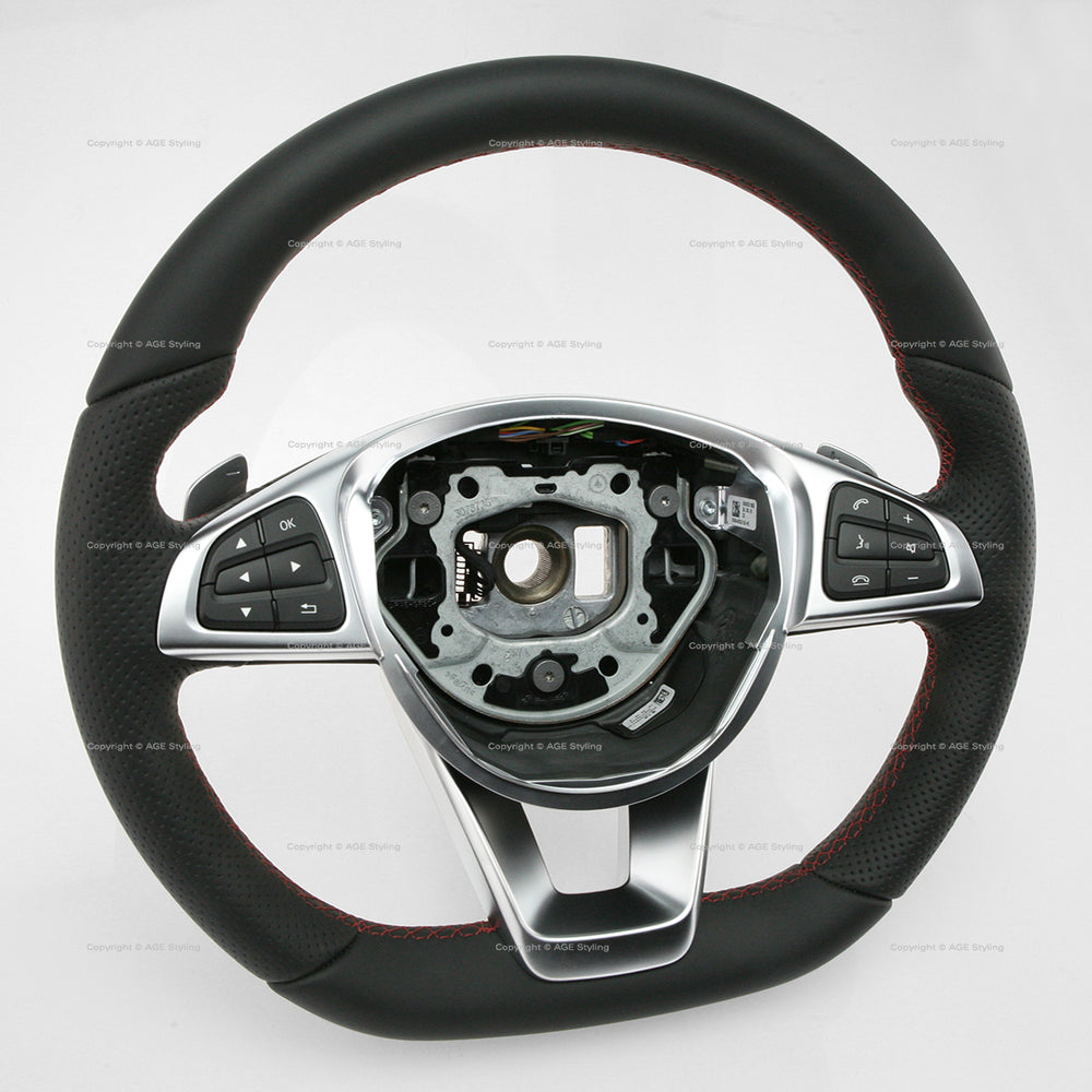 15-19 Mercedes-Benz CLS400 CLS550 CLA45 GLA45 Flat Bottom Steering Wheel # 000-460-36-03-9E38