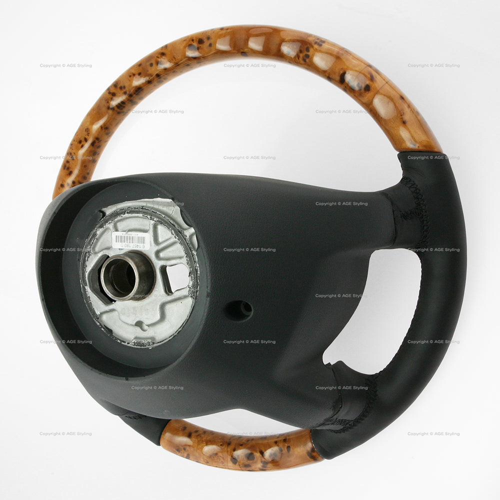 02-06 Mercedes-Benz G500 G55 AMG Natural Maple Wood Charcoal Black Leather Heated # 463-460-08-03-8K23