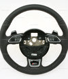 13-16 Audi RS5 Punched Leather Steering Wheel # 8T0-419-091-K-NOQ