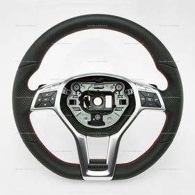 13-14 Mercedes-Benz C250 C300 C350 C63 Flat Bottom Steering Wheel # 204-460-45-03-3D16